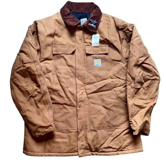 Carhartt Other - Carhartt Men's Firm Duck New Coat Insulated Jacket Lined Men's 50 Tall Vintage